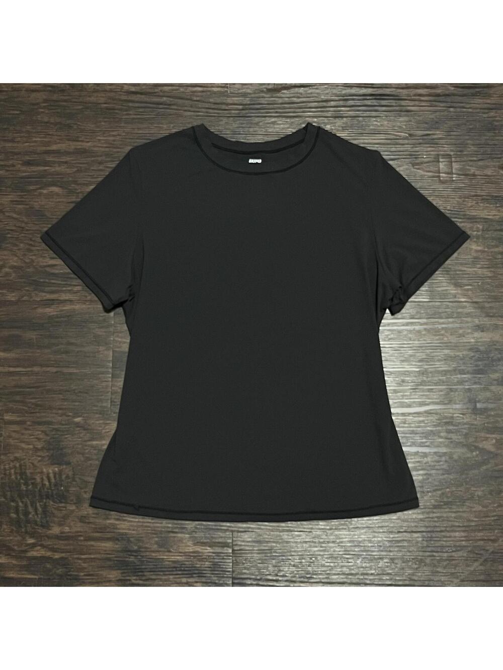 Skims Fits Everybody Black Short Sleeve T Shirt Size Large